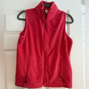 Vineyard Vines Coral Fleece Vest